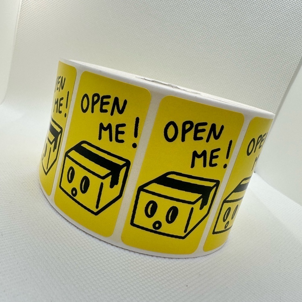 100pcs open me sticker | Stickers for Poshmark | shipping supplies | 2x1 - Picture 8 of 12